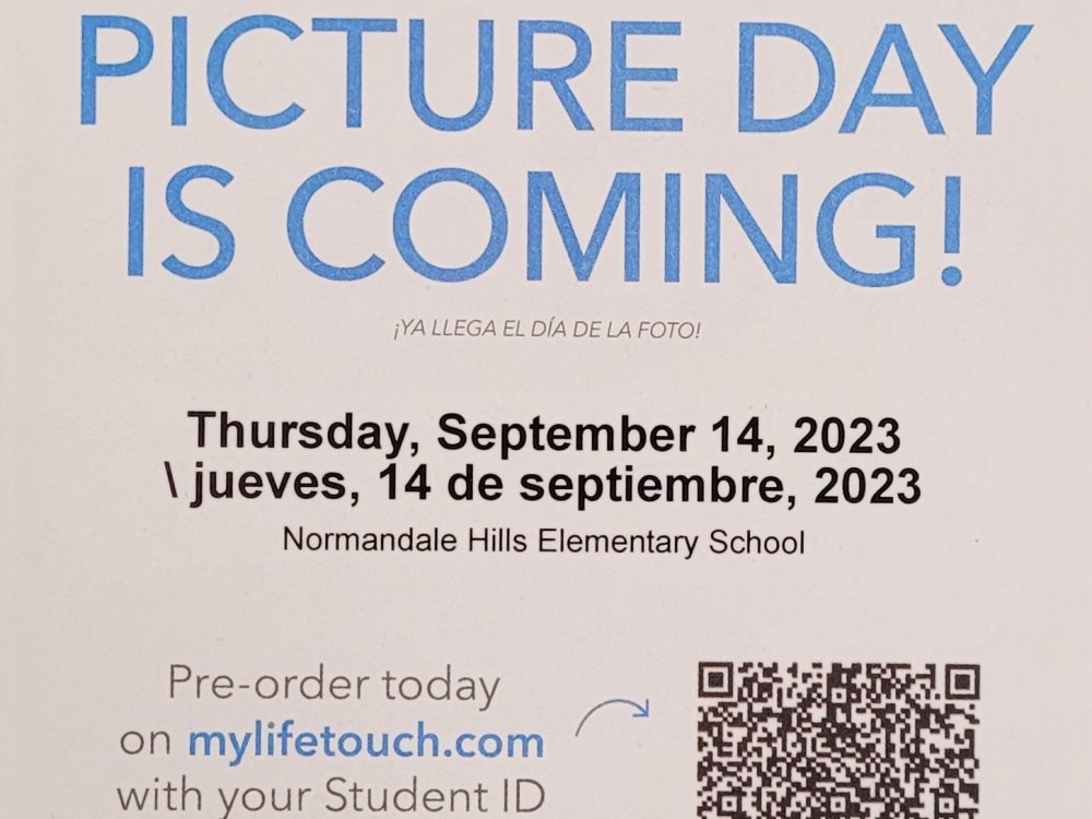 Lifetouch Picture Day is coming Thursday September 14, 2023. The photo explains how to order online.